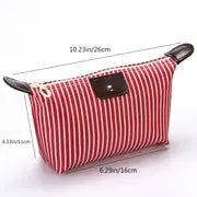 Load image into Gallery viewer, Small Striped or Plain Cosmetic Bag
