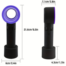 Load image into Gallery viewer, Hand Held Rechargable USB Bladeless Fan
