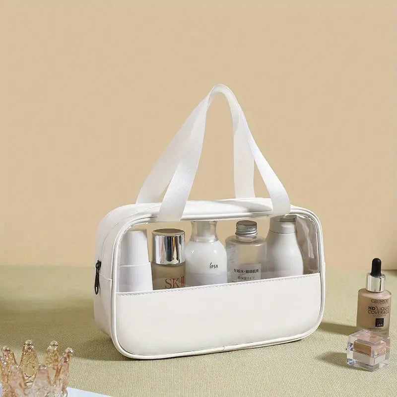 White and Clear Make Up Bag /Toiletry Bag