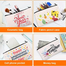 Load image into Gallery viewer, Canvas Pencil Case Bag
