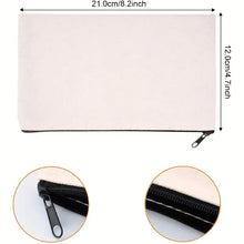 Load image into Gallery viewer, Canvas Pencil Case Bag
