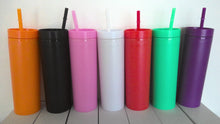 Load image into Gallery viewer, Skinny Tumblers with sliding lockable lid - 16oz Drinkware
