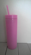 Load image into Gallery viewer, Skinny Tumblers with sliding lockable lid - 16oz Drinkware
