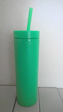 Load image into Gallery viewer, Skinny Tumblers with sliding lockable lid - 16oz Drinkware
