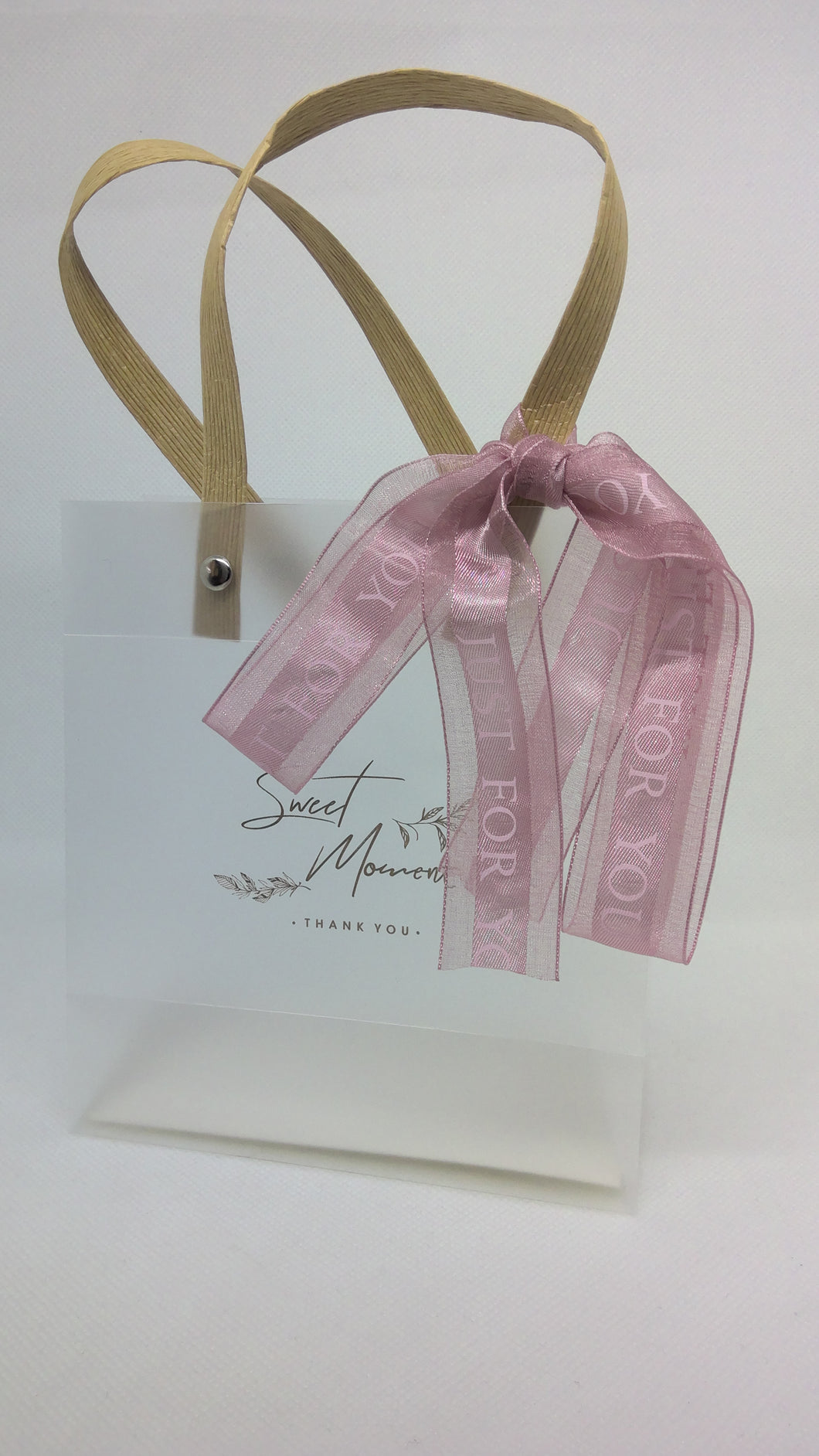 Frosted Gift Bags (small) with ribbon