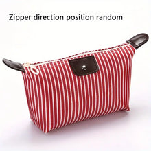 Load image into Gallery viewer, Small Striped or Plain Cosmetic Bag
