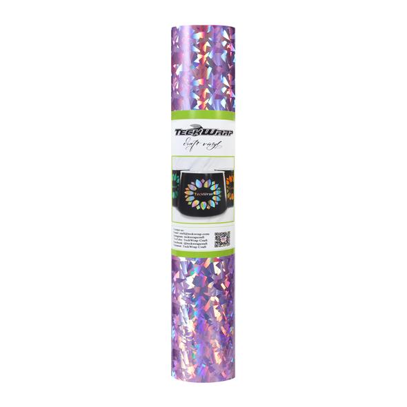Holographic Glass Flower Permanent Vinyl