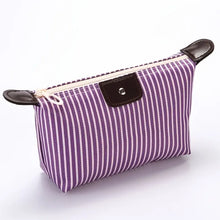 Load image into Gallery viewer, Small Striped or Plain Cosmetic Bag
