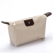 Load image into Gallery viewer, Small Striped or Plain Cosmetic Bag
