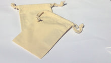 Load image into Gallery viewer, Small Drawstring Cotton Pouches/ Bags
