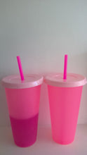 Load image into Gallery viewer, Drinkware - 24oz Pink Colour Changing Cups

